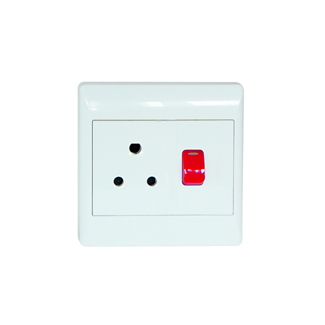 1X 16A DEDICATED RED SWITCHED SOCKET OUTLET 4X4