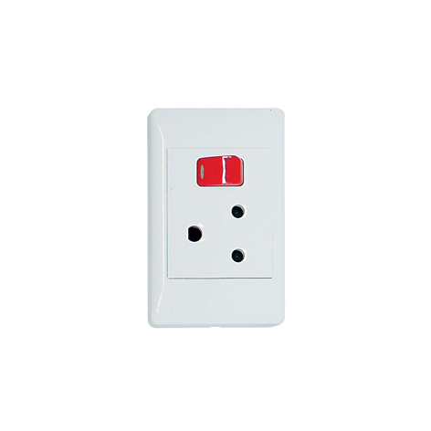 1X 16A DEDICATED RED SWITCHED SOCKET OUTLET 2X4