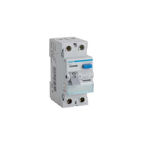 63A 2P AC DIN HAGER EARTH LEAKAGE RELAY NO OVERLOAD