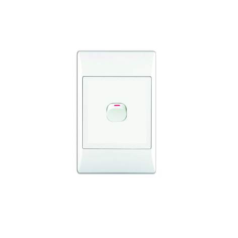 1 LEVER 1-WAY SWITCH 2X4 C/W WHITE COVER PLATE