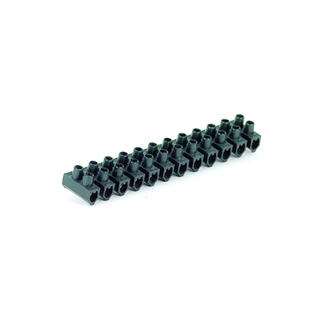 16A 12-WAY STRIP CONNECTOR BLACK