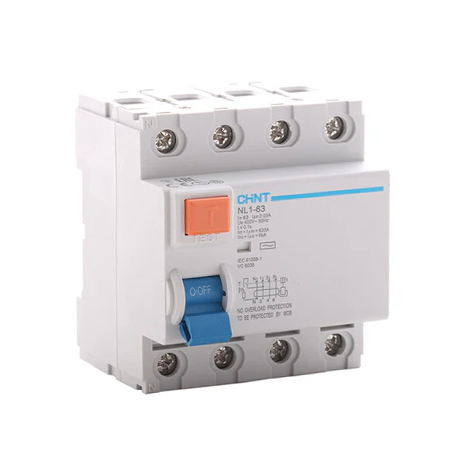 25A 3P+N AC DIN CHINT EARTH LEAKAGE RELAY N/O