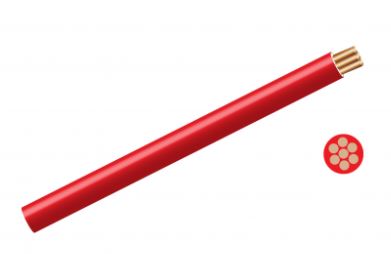 SOLAR CABLE 6MM RED/M