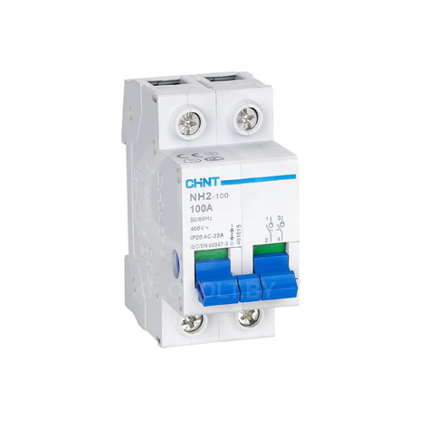 100A 2P AC DIN CHINT ISOLATOR