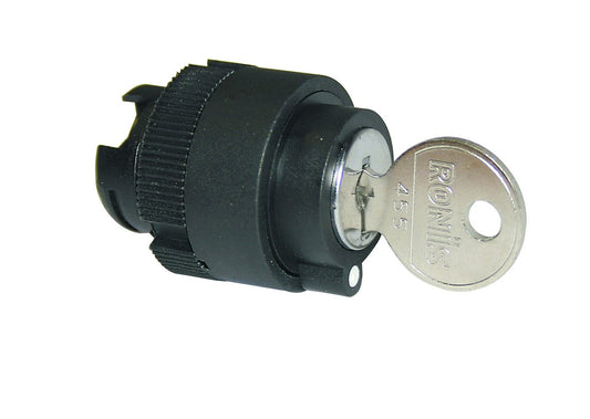 3 POSITION MAINTAINED KEY SWITCH HEAD (CENTRE KEY REMOVAL) 22MM